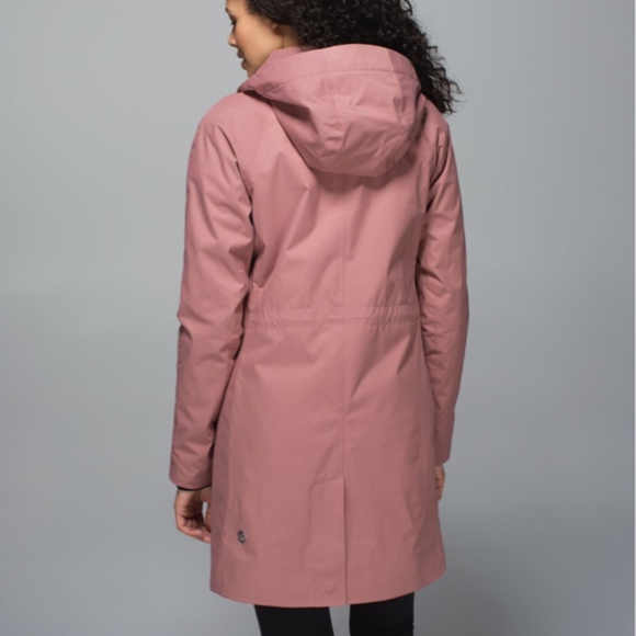 Lululemon Rain on Jacket Bark Berry - Picture 2 of 6